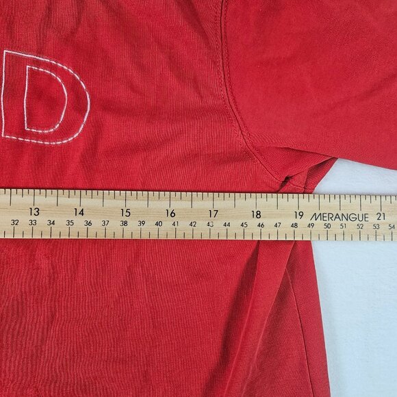 Nike Fit Dry Men's Size M Manchester United T Shirt Red Old Trafford Map On Back - Picture 15 of 16